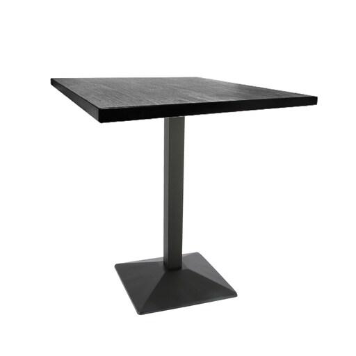 Table intérieur TOILE 60x60 cm avec le pied IRON black relief - TIGAONE - 3701680322976_0