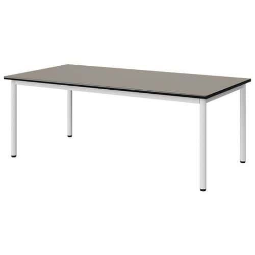 TABLE MALIBU 160X80 T3 4P STRA GRIS U727/NOIR BLC 9016