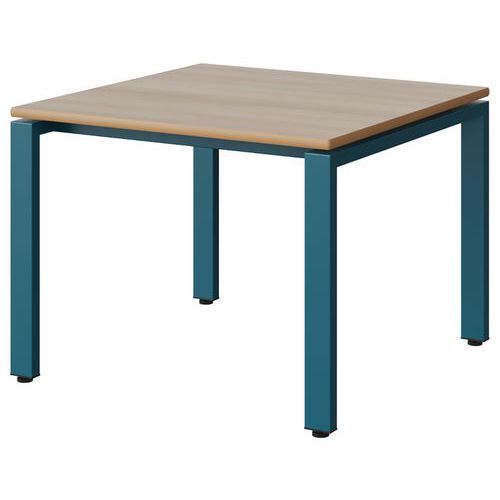 TABLE MALIBU 80X80 T3 SOUDÉ STR ALAI ACACIA/BLEU 5025