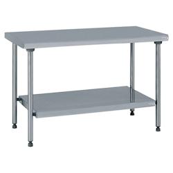 Tournus Equipement Table inox centrale avec étagère inférieure fixe longueur 1200 mm Tournus - 424972 - plastique 424972_0