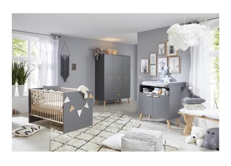 Mats Chambre Bebe Complete Lit 70 140cm Commode Armoire Gris Anthracite Comparer Les Prix De Mats Chambre Bebe Complete Lit 70 140cm Commode Armoire Gris Anthracite Sur Hellopro Fr