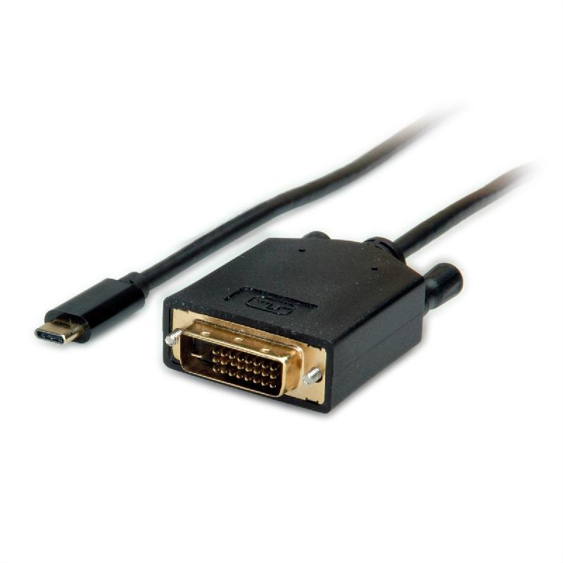 VALUE Câble adaptateur type C - DVI, M/M, 2 m_0