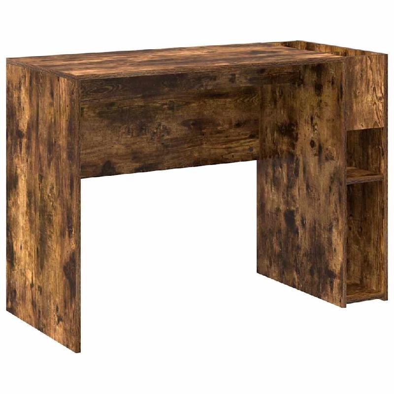VidaXL Bureau Chêne fumé 109 x 50 x 78 cm Bois d'ingénierie Modèle Atlas Sud - 891204_0