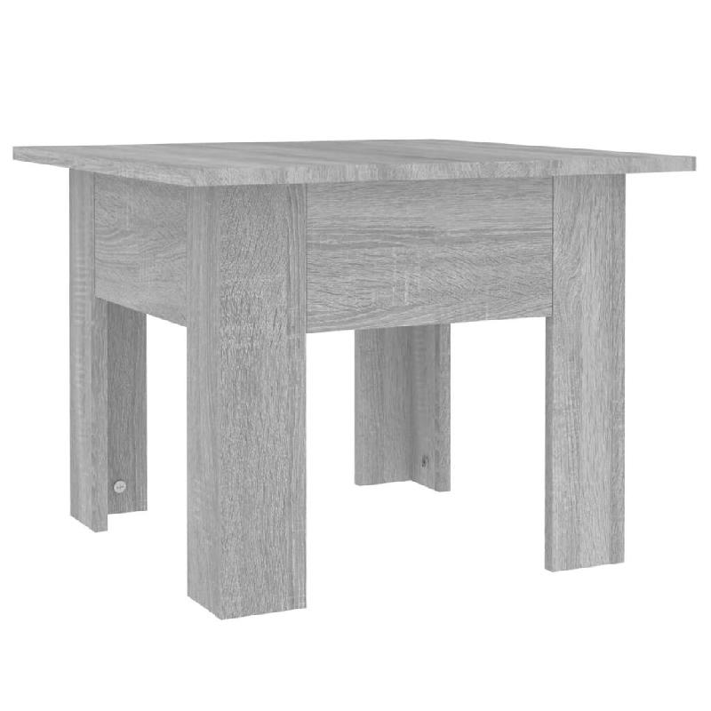 VidaXL Table basse Sonoma gris 55x55x42 cm bois d'ingénierie Modèle Solstice Design - 813069XL_0