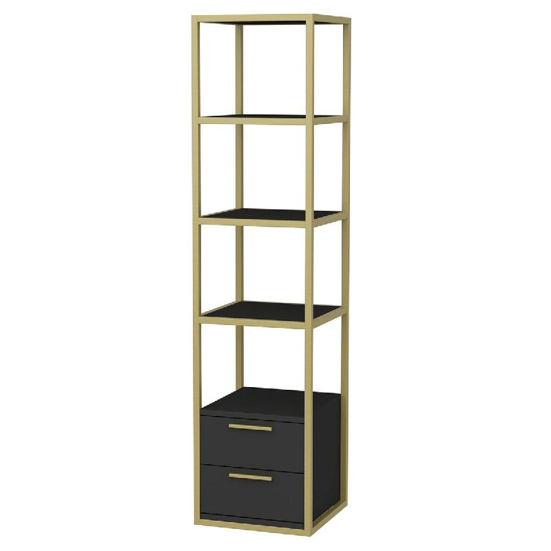 WellHome Loira - Bibliothèque 100 % en aggloméré plaqué - multicolore WH1936_0