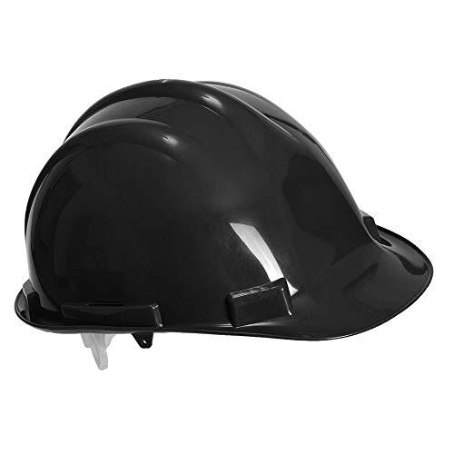 EXPERTBASE PW50BKR - Casque de sécurité en polypropylène résistant aux chocs - Taille réglable 52-62 cm - Conforme EN397_0