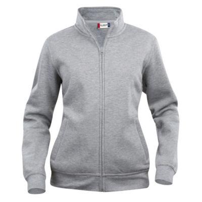 CLIQUE Sweat basic zippé Femme Gris Chiné XL_0