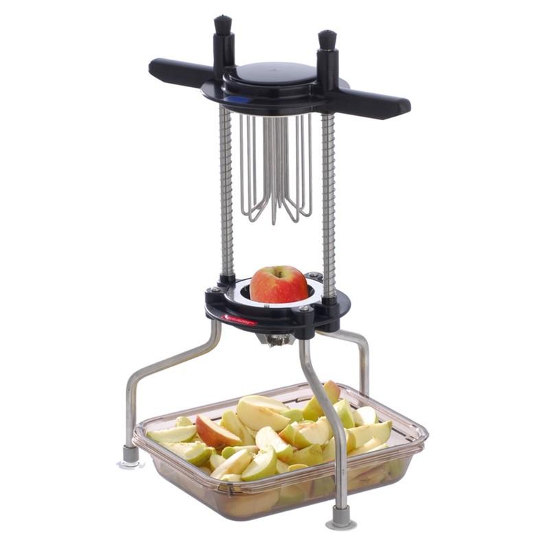 Coupe et vide-pommes tout inox Tellier - 4, 6 ou 8 sections - Qualité professionnelle_0