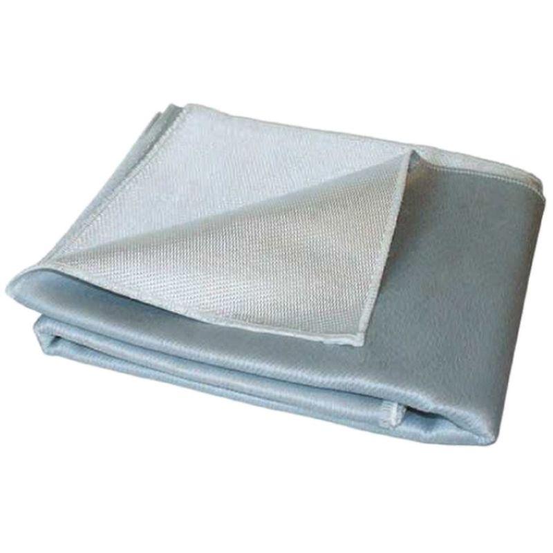 COUVERTURE ANTI FEU PROTECTION 1200° - 2 X 2M - FIBRE DE SILICE DIMENSIONS AU CHOIX - GRIS - TRAFIMET DISTRIBUTION