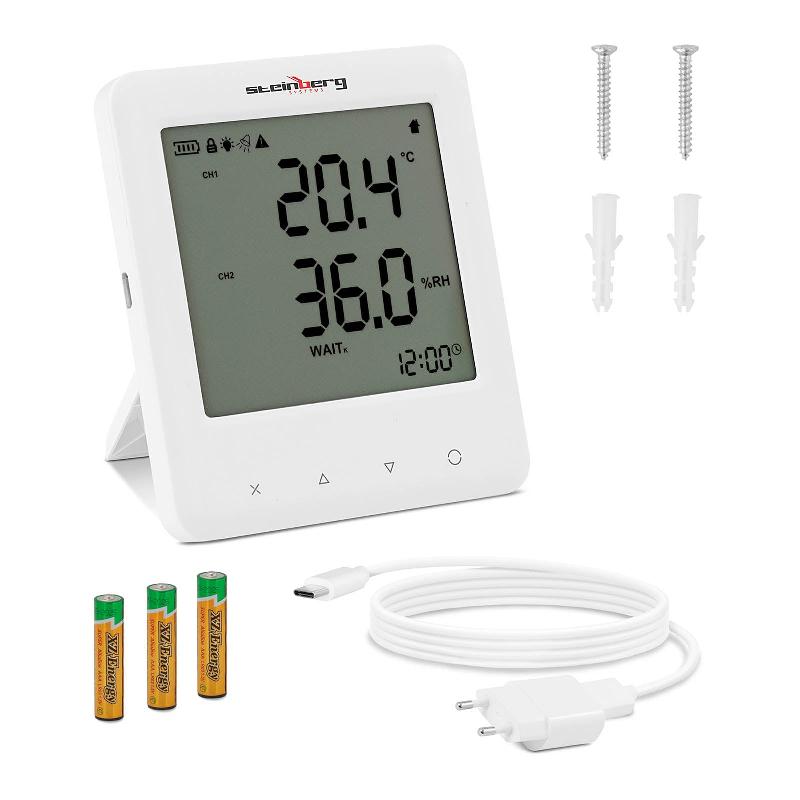 DÉTECTEUR DE CO2 DIOXYDE DE CARBONE (CO2 : 0 - 10 000 PPM, TEMPÉRATURE : -40 - 125 °C, TAUX D\'HUMIDITÉ DE L\'AIR : 0 À 100 % HR (SANS CONDENSATION)) 14_0005506_0