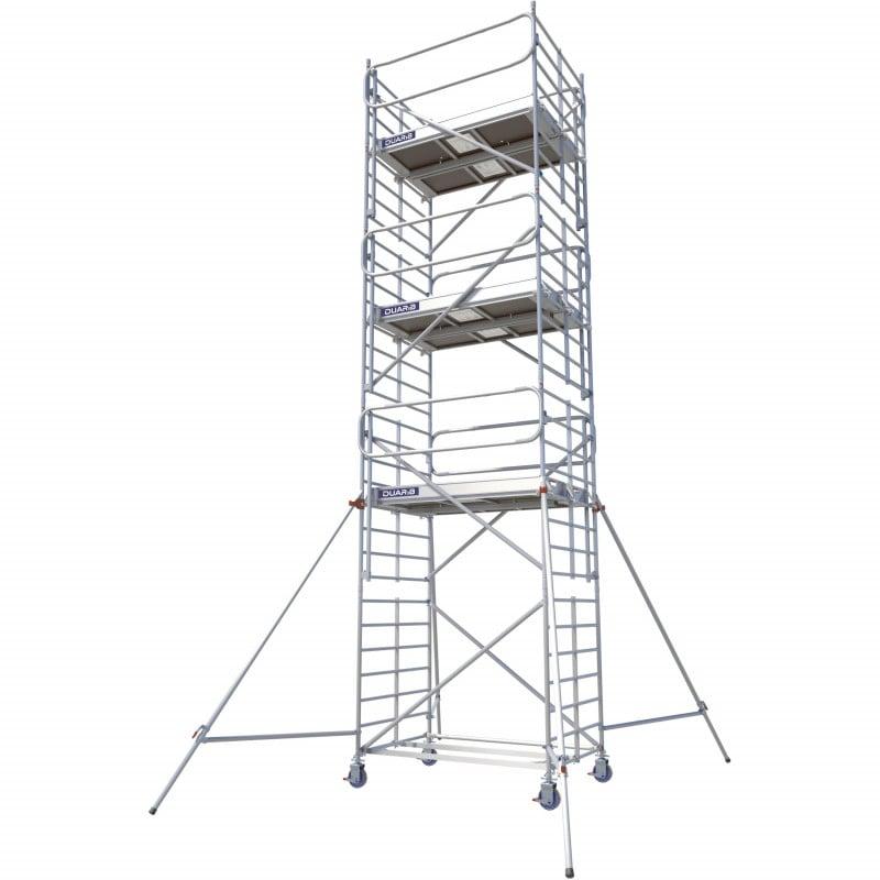 Echafaudage roulant alu - docker 150 - long. 2m05 - larg. 1m50 - gc lisses - DUARIB ld | 7220020_0
