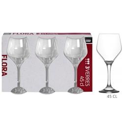 Lot de 8 Verres à Pied Flora 45cl x3 Maitre Chef - VERRFL032_8_0