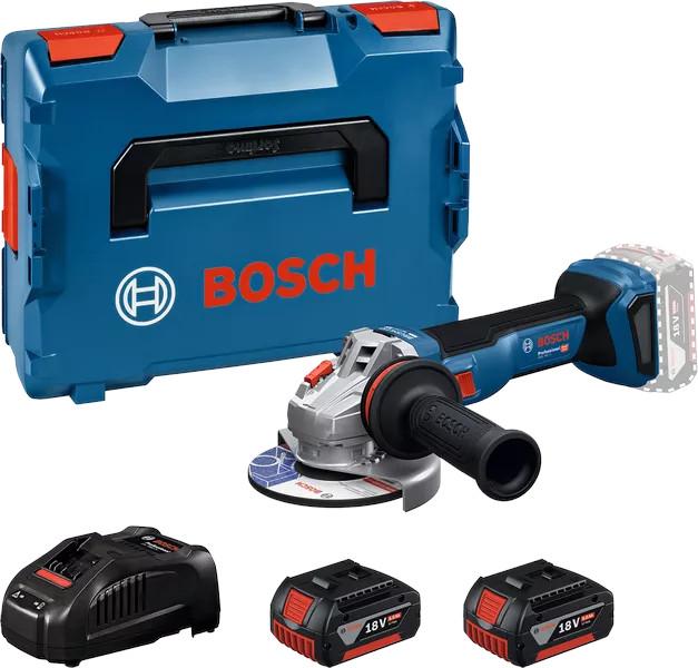 Meuleuse d'angle 18v gws 18v-11 + 2 batteries 5ah + chargeur sous l-boxx - BOSCH - 06019n4103 - 867077_0