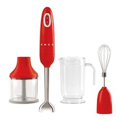 Mixeur avec accessoires rouge -  Autre Inox Smeg 6.5x6.5 cm - rouge inox 8017709343804_0
