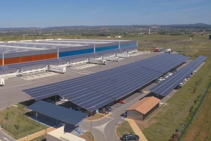 Ombrière de parking - Urbasolar - puissance 546 kWc - centrale photovoltaïque HQE_0