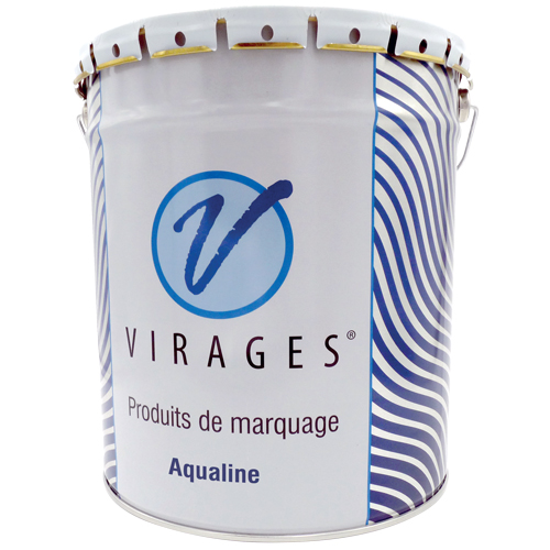 Peinture pour route blanche à l'eau écologique en phase aqueuse en seau de 25 kg - Réf. 19163-01_0