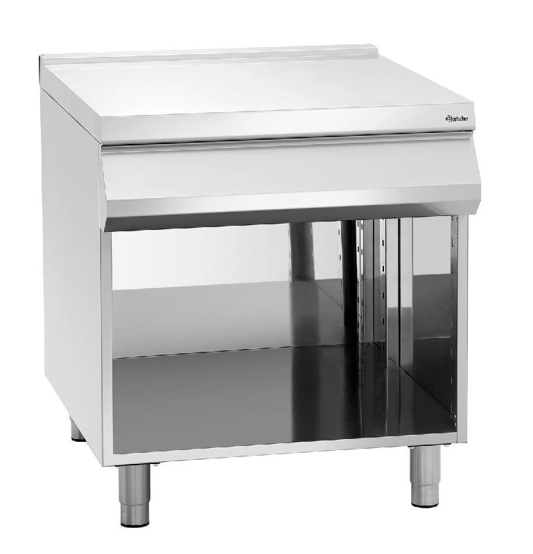 Plan de travail série 900 Master - Acier inoxydable 18/10 - Bartscher - L800 x P900 x H900-950 mm_0