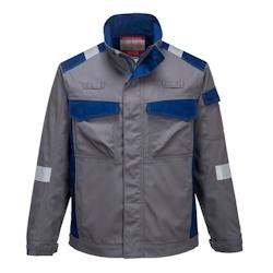 Portwest - Veste de travail bicolore BIZFLAME ULTRA Gris Taille 3XL - Protection chaleur - Normes EN ISO 11612 et EN ISO 11611_0