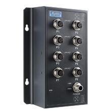 Switch ferroviaire EN50155 - 8 ports M12 10/100 MHz, GigaByte, POE, alimentation 24-48 Vdc ou 72/96/110 Vdc - Référence EKI-9508E-L-AE_0