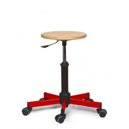 Tabouret informatique Nina - sur roulettes, pivotant, réglable en hauteur, plusieurs coloris, garantie 10 ans_0