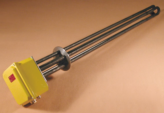Thermoplongeurs à bride-clamps - inox AISI 316L - flux thermique 12 W/cm² - 21 à 50 kW / 400 V Tri_0