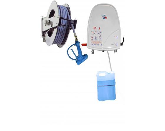 502600e - Centrale d'hygiène Isofroid avec enrouleur automatique en inox - 1 ou 2 produits à pulvériser_0