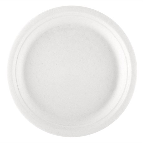 ASSIETTE BIONIC D.30X2.5 CM CELLULOSE BLANC (VENDU PAR 200)