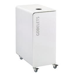 Rossignol - Borne de tri support sac 90L mobile CUBATRI - gobelets blanc/blanc - blanc métal 54813_0