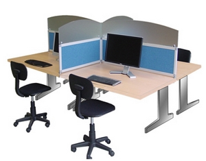 Cloisons de bureaux et cloisonnette kalm acoustique pour plateau de travail ou open space_0