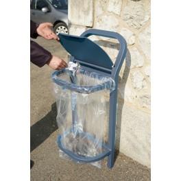 Corbeille de propreté conviviale Vigipirate 110L - Réf 8208155 - Alignement barrières, acier galvanisé_0