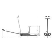 Cr-60-b - Cric rouleur 6T - Sam Outillage - Protection caoutchouc et norme CE EN 1494_0