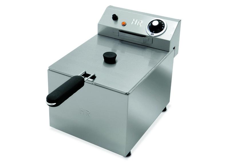 Friteuse de table professionnelle en acier inox 6 litres sans robinet de vidange - FD6L_0