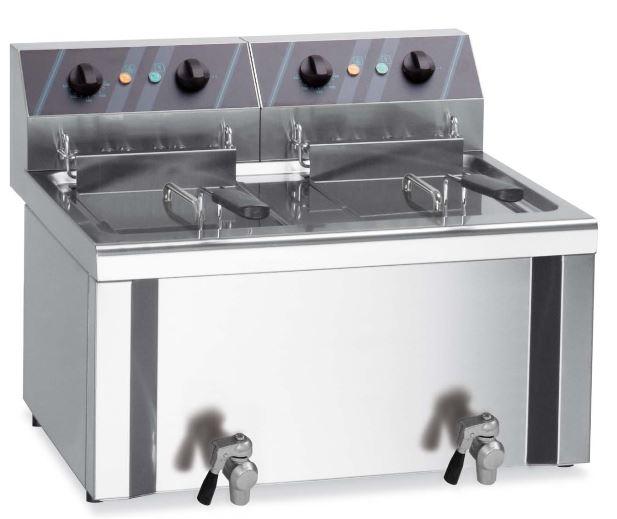 Friteuse professionnel electrique 2 cuve 10-12 lt+10-12 lt - EF12+12B_0