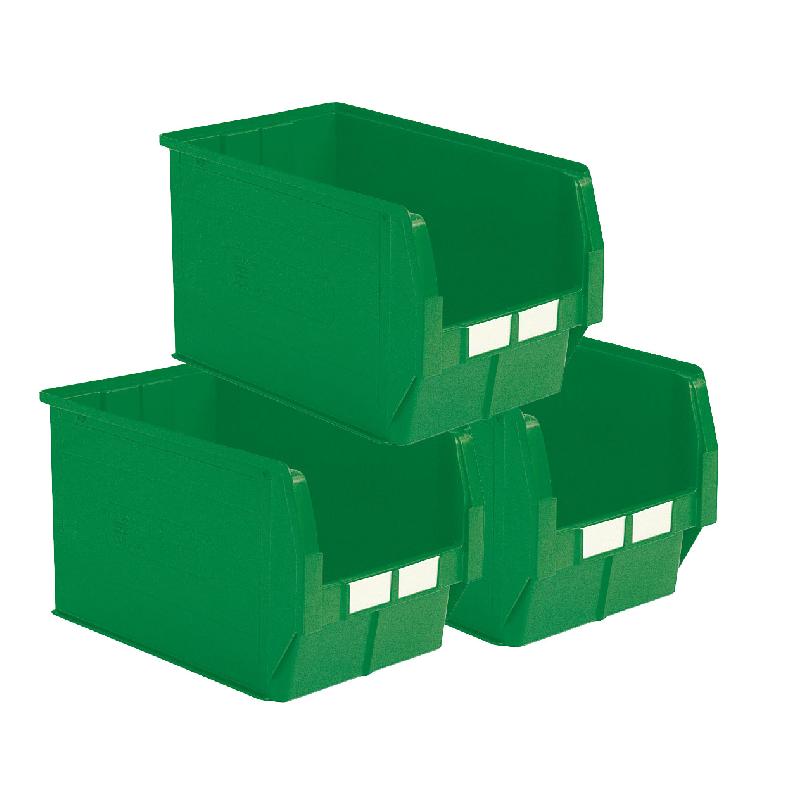 Lot de 5 bacs à bec plastique 42l vert_0