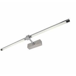 Papuq Applique murale LED pour l’éclairage de tableaux, miroirs et peintures murales 18W neutre lumière 4000K finition chrome brillant 72 cm - arg_0