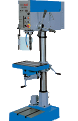 Perceuse à colonne industrielle PROMAC BX 834V - moteur 400V - capacité de perçage 32mm et taraudage 16mm_0