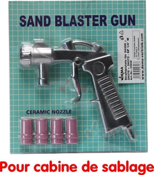 Pistolet et buses pour cabine de sablage et sableuse mobile_0