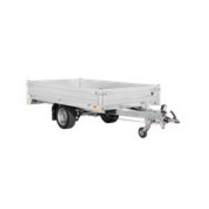 Plateau ridelle 276x150 - PTC 1500 kg - 1 essieu - Ridelles aluminium double paroi_0