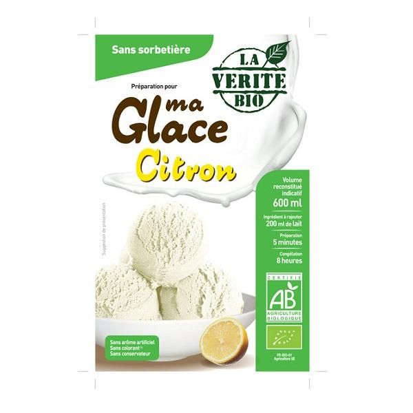 LA VÉRITÉ BIO PRÉPARATION POUR GLACE CITRON BIO GLACES