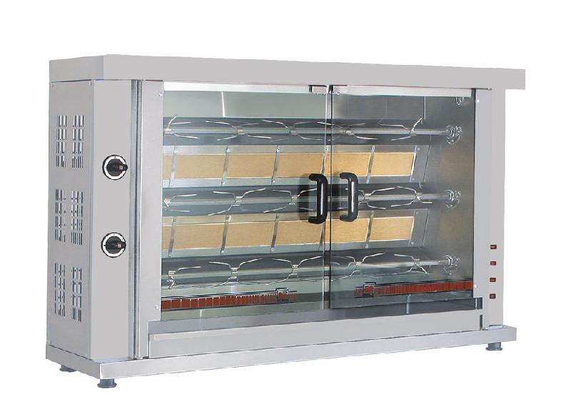 Rôtissoires poulet à gaz 3 broches capacité 15 poulets - 7472.0025_0