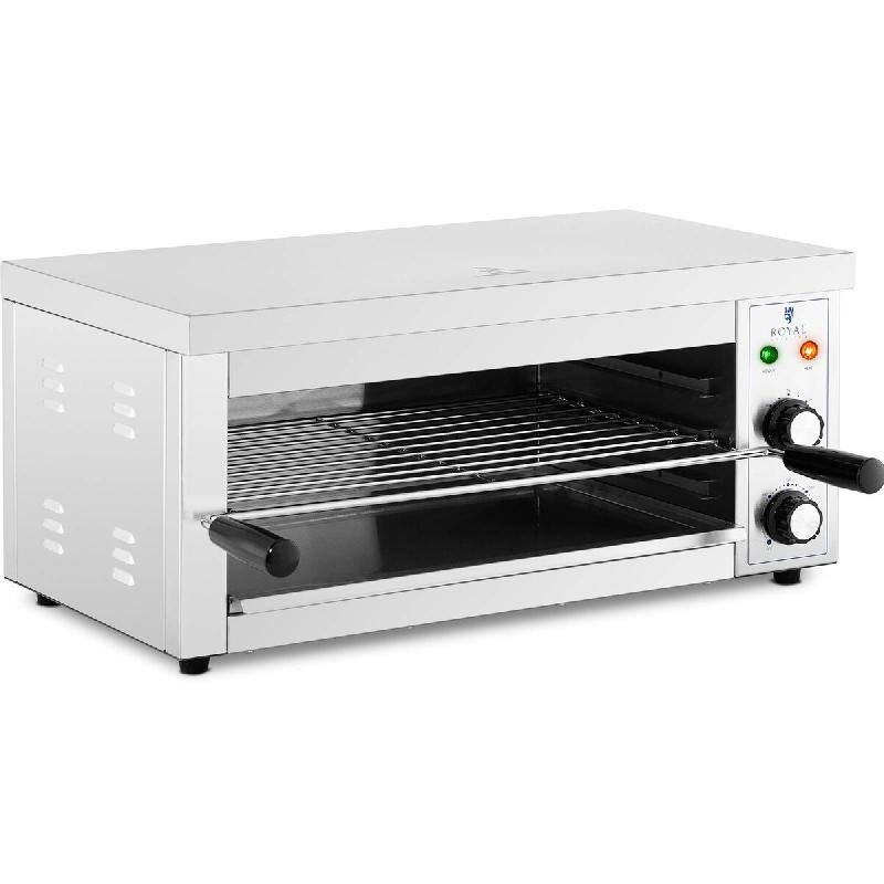 Royal Catering - Royal Catering RCPES-280 Salamandre De Cuisine Professionnelle Four Électrique Grill (2 500 W, 50 - 300 °C, 0 - 30 min, Récipient_0