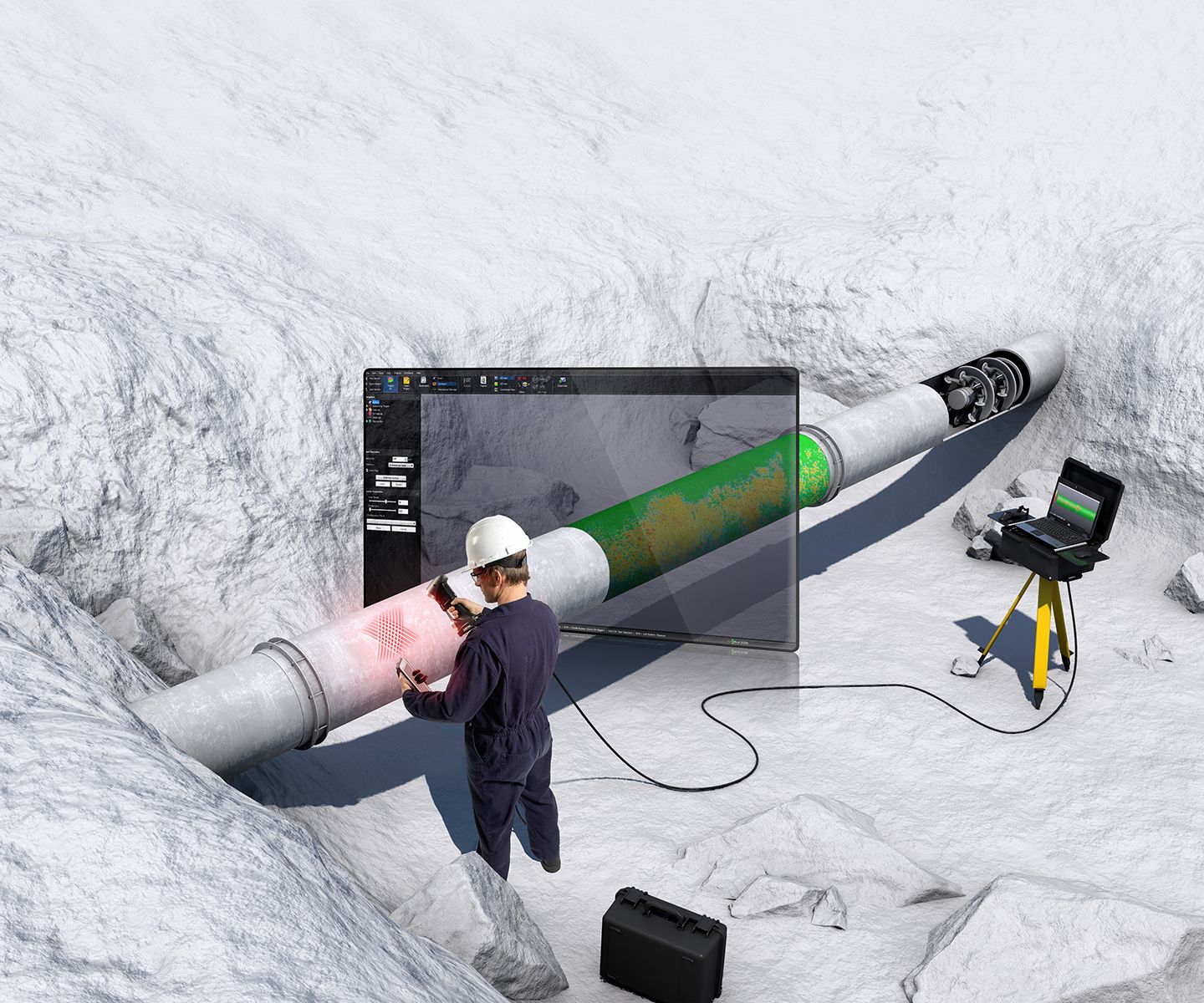 Scanner 3D portable pour le contrôle non-destructif (cnd)_0