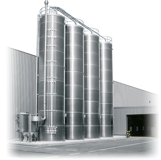 Silos pour le stockage à l’extérieur - moretto - acier inoxydable ou aluminium_0