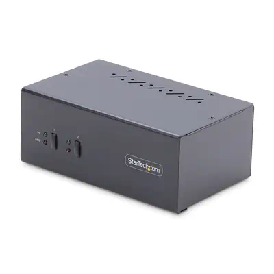 Switch KVM 2 Ports pour Deux Moniteurs, 4K60Hz, 2 Ports USB 5Gbps, 2 Ports USB 2.0 HID - Commutateur_0