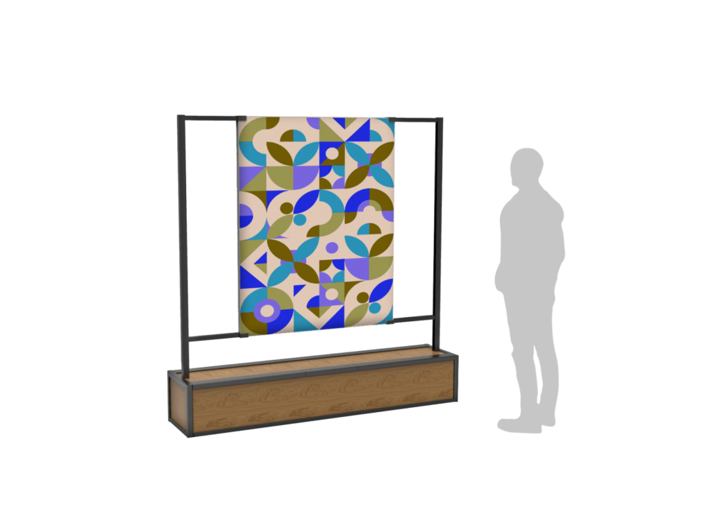 Totem d'exposition modulable extérieur, idéal pour paysage urbain - ARTY_0