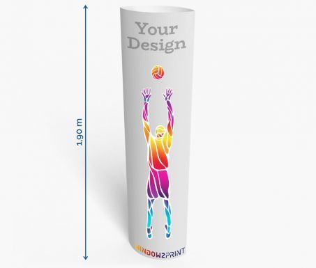 Totem - Window 2 Print - Elliptique 50 x 190 cm - Carton solide, impression UV semi-mate_0