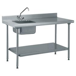 Tournus Equipement Table inox du chef adossée longueur 1200 Tournus - 424852 - plastique 424852_0