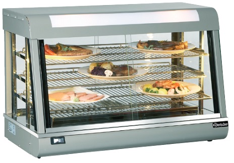 Vitrine chauffante à poser 152 litres Bartscher - Référence 306.054 - Température +30 à +90°C_0