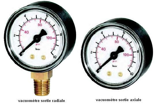 Vacuomètres secs avec boitier abs_0