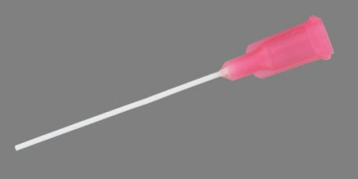 Aiguille flexible avec embase luer lock rose - Ø intérieur 0,58 mm - Longueur 38,1 mm - Taille 20 - Conditionnement 50 pcs_0